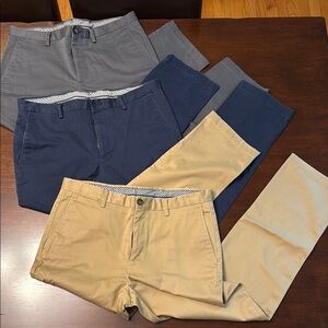 (3) pairs Men’s Jos. A. Bank Reserve collection 34/30 Gray and Blue Chinos